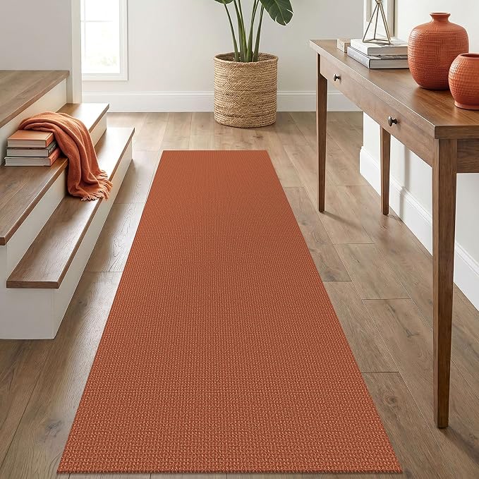 IOHOUZE Washable Runner Rug 2.6x8 Non Slip Rubber Backed Wide Hallway Runner
