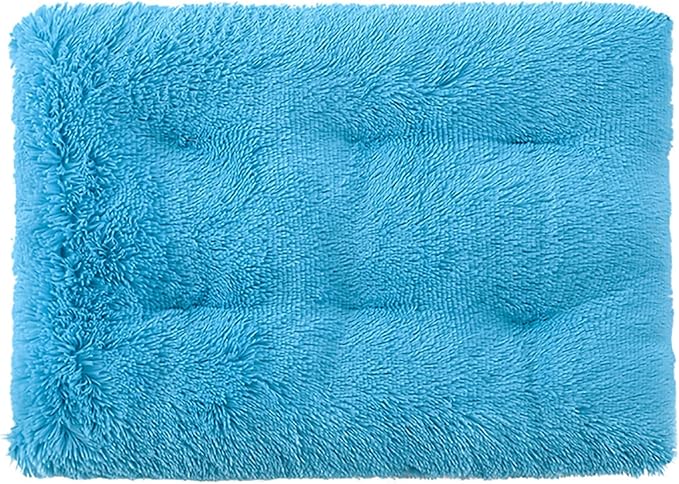 Dog Crate Mat, Dog Bed for Large Dogs, Comfy Fluffy Kennel Pad Anti-Slip for Dog beds & Furniture, Quilted Dog Bed for Pets for Medium/Small Dogs Cats (Color : Blue, Size : 20x14.9)