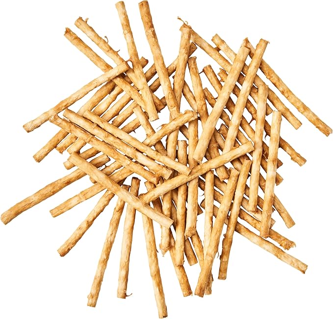 Fieldcrest Farms Nothin' to Hide Twist Stix, Beef Flavor, Easily Digestible, Supports Skin, Coat, Joints & Muscles, for Moderate Chewers Under 15lbs, 50 Pieces
