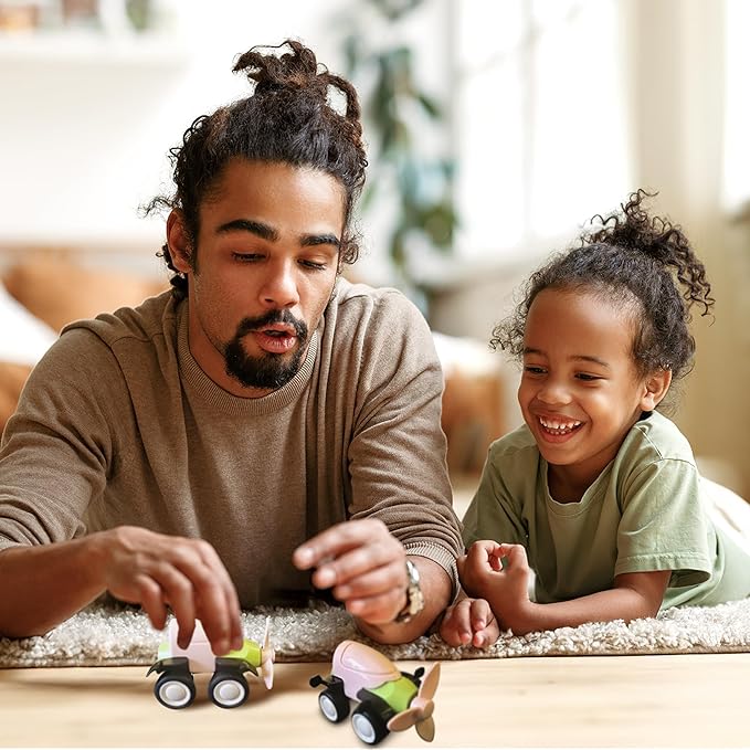 MAGMEN Mini Movers: Magnetic Blocks Building Set - Build Cars, Trucks, Planes & More! Fun & Imaginative STEM Learning Toys (79 pcs) for Kids Ages 3