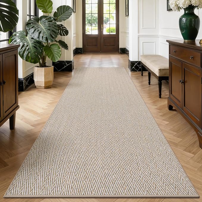 LUMI Ultra Thin Runner Rug for Hallway 2.3'x10', Non-Slip Entryway Rug