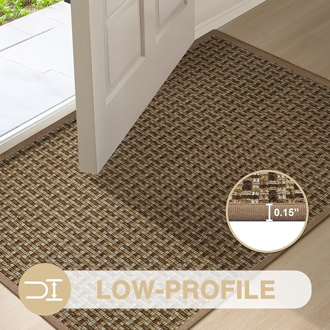 LEKEEPGO Door Mat Indoor Entrance 24"x36", Absorbent Indoor Door Mat, Non Slip