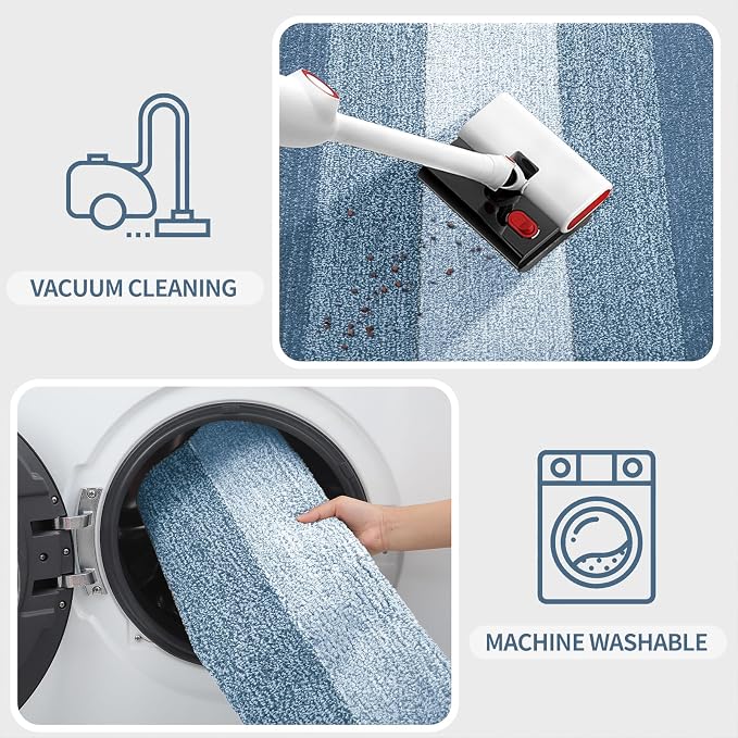 Kitinjoy Indoor Outdoor Door Mat, 36x24 Non-Slip Absorbent Dirt Trapper