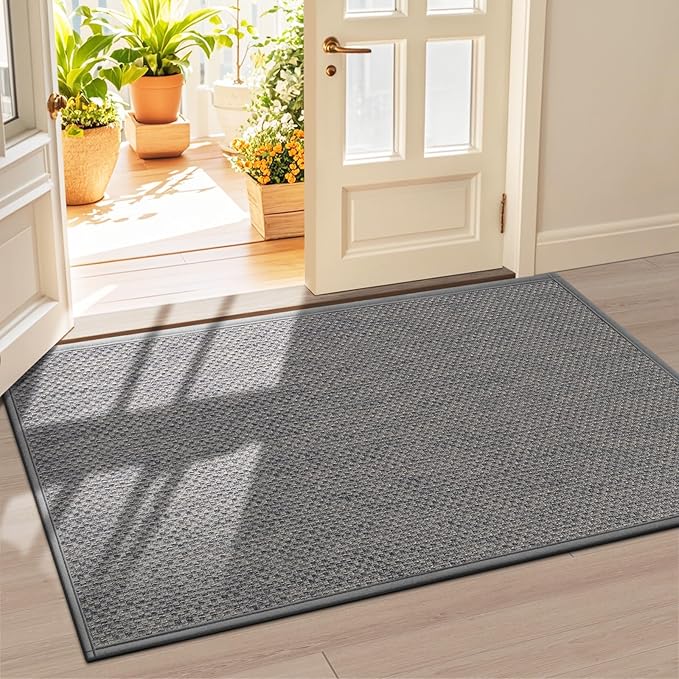 LEKEEPGO Door Mat 36"x59", Non Slip Door Mat Indoor Entrance, Rubber Backing