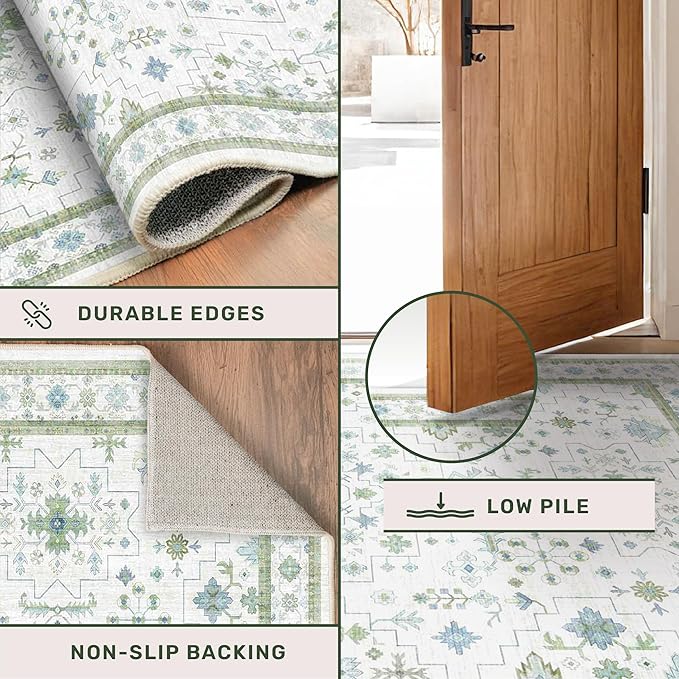 Hazo Haus Washable Rugs for Living Room 10x12