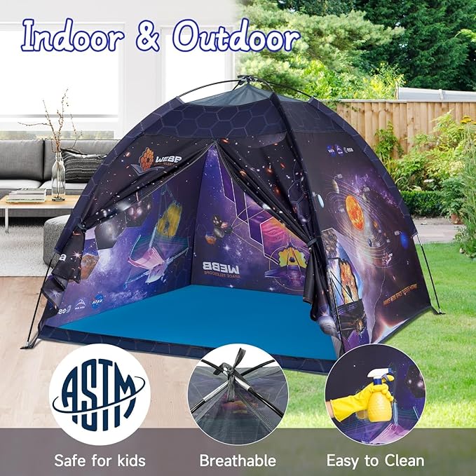 James Webb Space Telescope Kids Play Tent Indoor & Outdoor for Boys and Girls(61" x 61" x 45")
