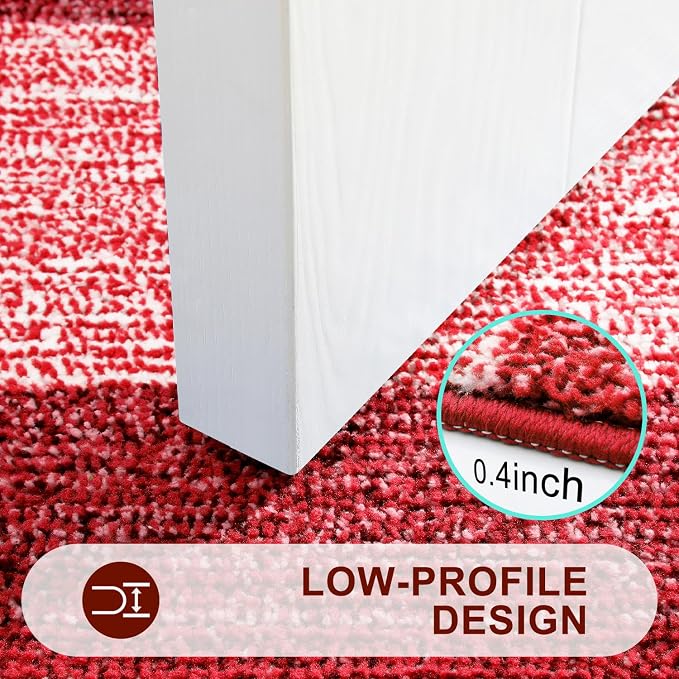 Kitinjoy Indoor Outdoor Door Mat, 30x17 Non-Slip Absorbent Dirt Trapper