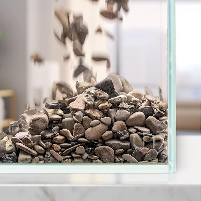 UNS Controsand - Sequoia, 8L - Natural Freshwater 6-15 mm Earthy Pebble - Decorative Small Rocks for Aquascaping Planted Tank - Aquarium Terrarium Substrate for Betta, Shrimp, Fish, Reptile Decor