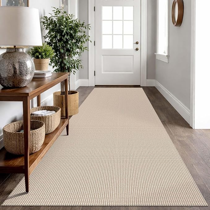 IOHOUZE Washable Runner Rug 3x10 Non Slip Rubber Backed Long Hallway Runner