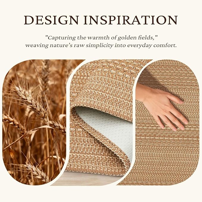 MatEssenz Kitchen Mats for Floor, Machine Washable Mats Boho Style, Absorbent