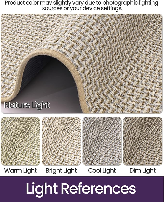 DEXI Ultra Thin Door Mat Indoor Entrance 36x56, Non Slip Rubber Backed Entryway