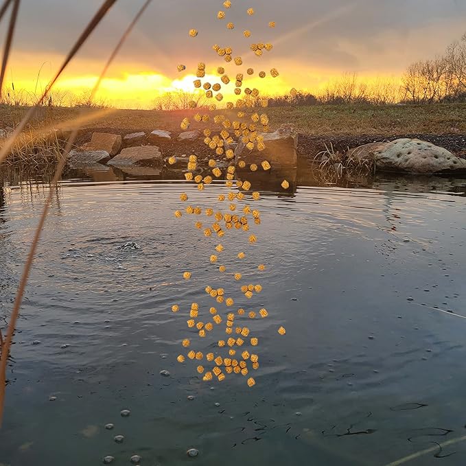 HALF OFF PONDS Show & Grow Koi Fish Food - 30 lb Floating Pellets, 5mm Size - Goldfish Food for Ponds - 35% Protein with Beta Carotene & Vitamins - Enhances Color Vibrancy & Body Definition