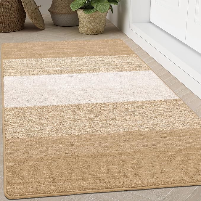 Kitinjoy Indoor Outdoor Door Mat, 71x47 Non-Slip Absorbent Dirt Trapper