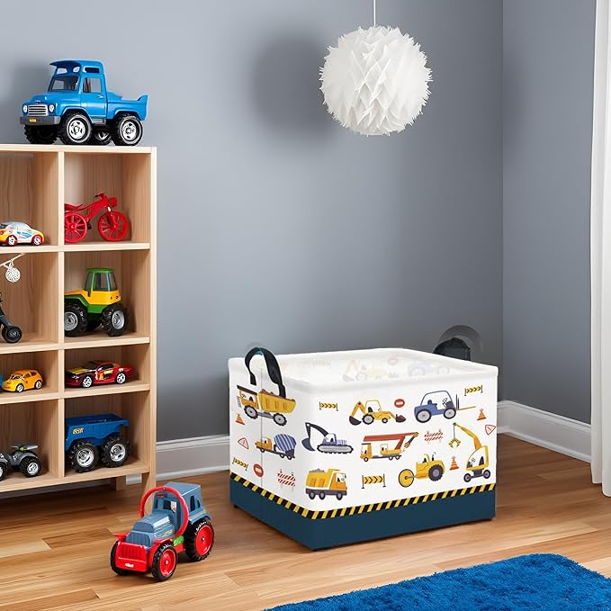 HIYAGON Rectangular Car Basket Kids Baby Storage Basket Toy Storage Bin Organizer Box Car Room Decor(Vehicle)