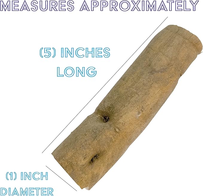 5506 Natural Sola Skin Log PK12 - Natural Sola Wood Foot Toys, Chewable Lightweight Wood Logs, Thin Bark Skin, Easy to Shred, Delightful for Small to Med Size Pet Birds