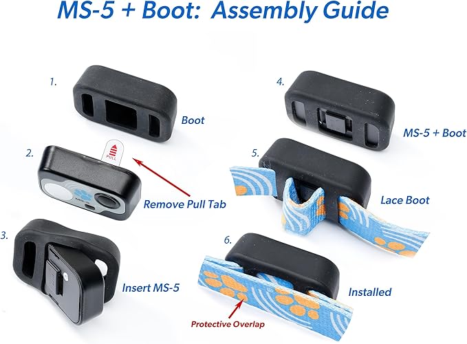 MS-5 Automatic Pet Door Collar, Genuine High Tech Pet Brand Dog Collar for Power Pet Doors - Deluxe Strap (Modern, Medium) - DC-MDN-MS5-M