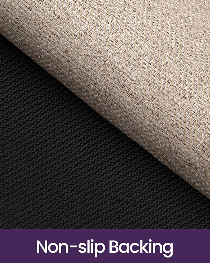 DEXI Hallway Runner Rug 2'4"x12', Non Slip Rubber Backed Runners Carpet