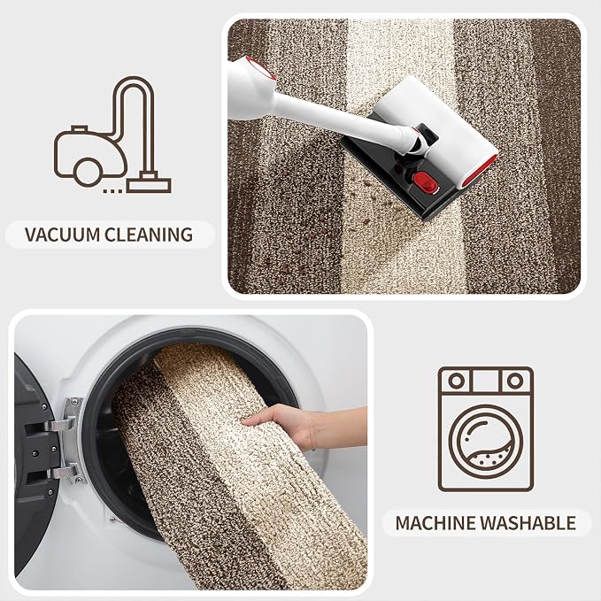 Kitinjoy Indoor Outdoor Door Mat, 47x24 Non-Slip Absorbent Dirt Trapper