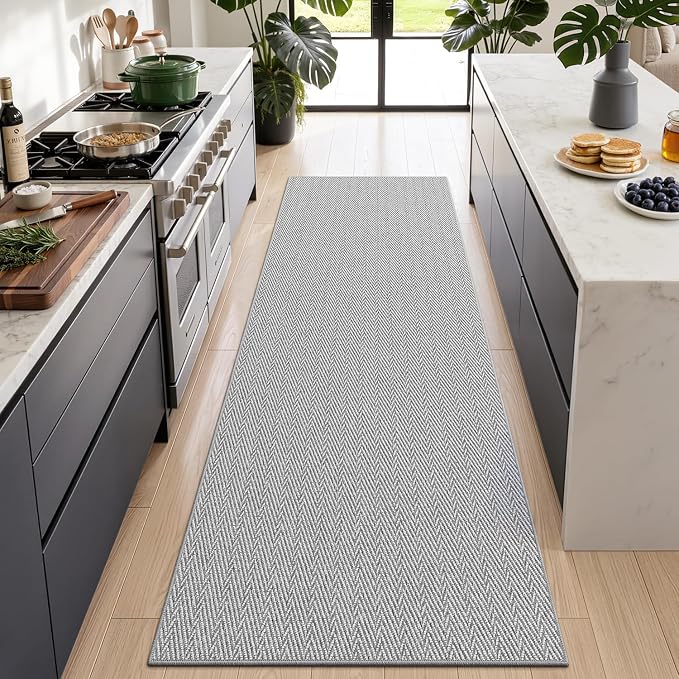 LUMI Ultra Thin Runner Rug for Hallway 2.7'x12', Non-Slip Entryway Rug