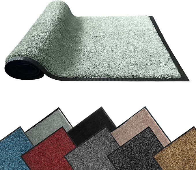 Mibao Front Door Mat Indoor Entrance, Dirt Trapper Welcome Mat