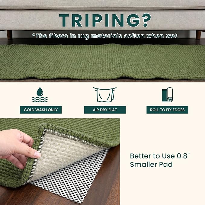 KOZYFLY 2x4 Entry Runner Rug, Small Washable Runners