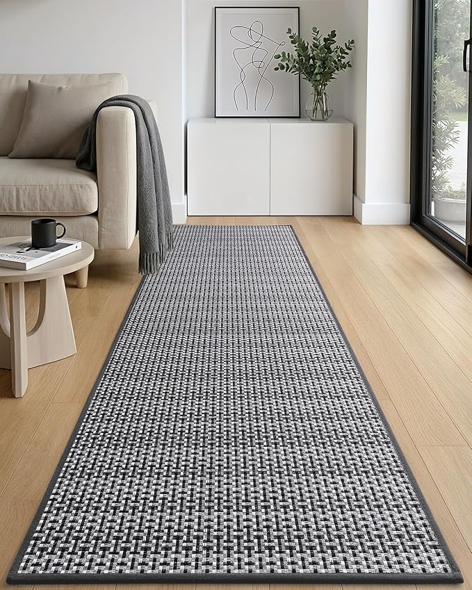 DEXI Hallway Runner Rug 2'x6', Non Slip Rubber Backed Runners Carpet, Ultra