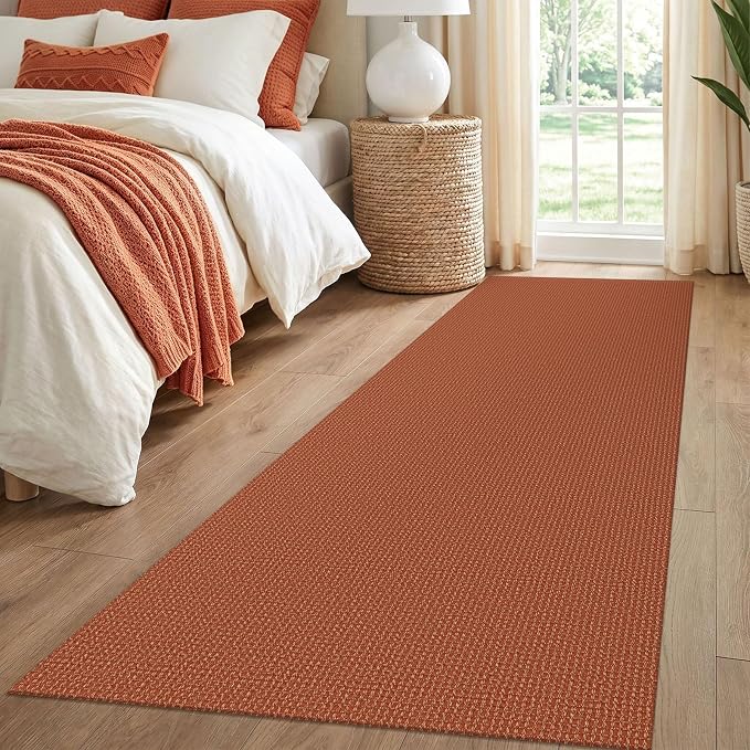 IOHOUZE Washable Runner Rug 3x8 Non Slip Rubber Backed Wide Hallway Runner