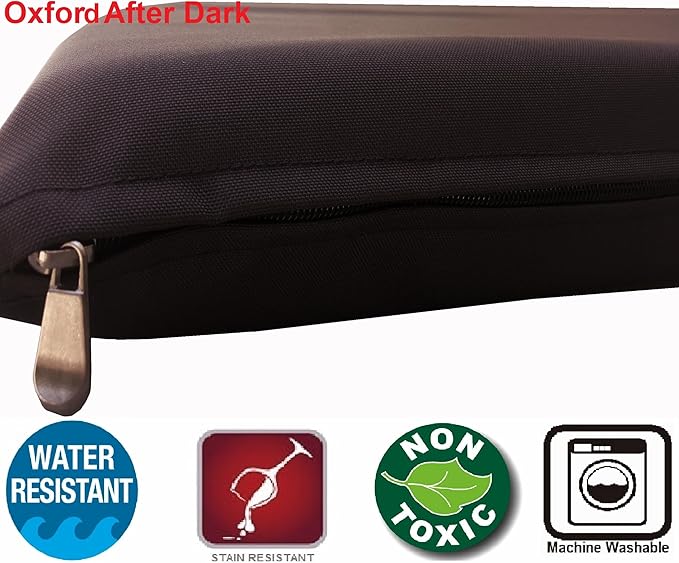 Dogbed4less Shredded Memory Foam Pillow Dog Bed with Waterproof Liner and Machine Washable Cover (After Dark Oxford, Medium 36"X29")
