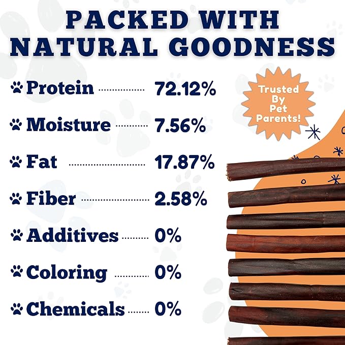 Amazing Dog Treats 6 Inch Collagen Stick - (25 Count)- Collagen Sticks for Dogs - No Hide Dog Bones