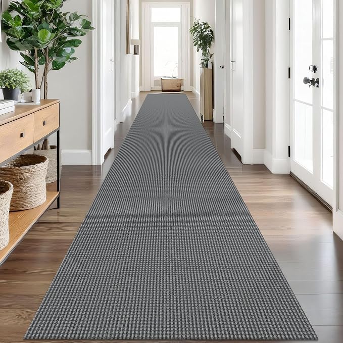 IOHOUZE Washable Exrea Long Hallway Runner Rug 3x20 Non Slip Rubber Backed