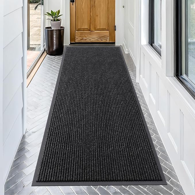 OLANLY Front Door Mat Indoor Outdoor Entrance, Waterproof Heavy Duty Doormat