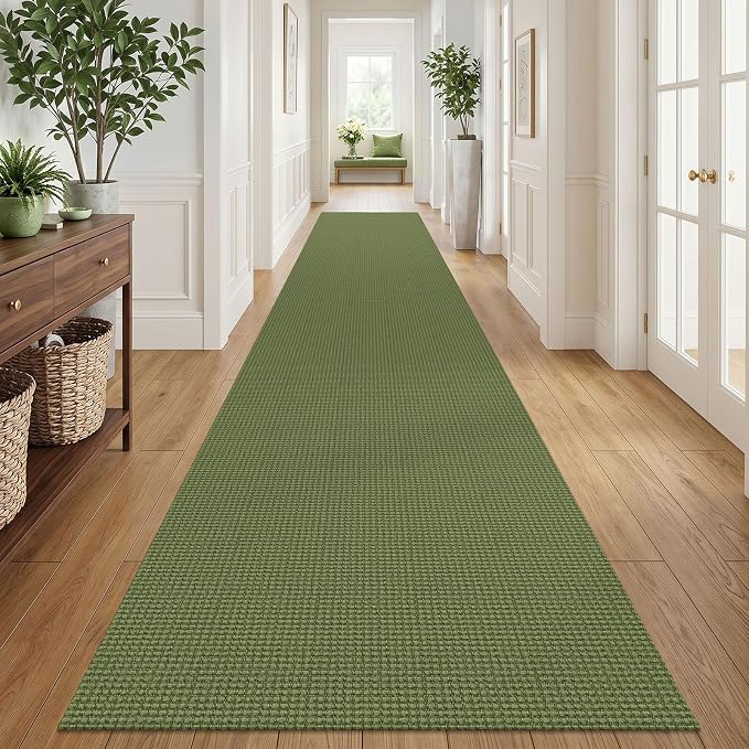 IOHOUZE Washable Exrea Long Hallway Runner Rug 3x18 Non Slip Rubber Backed