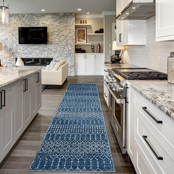 Lahome Moroccan Washable Kitchen Runner 2x8 Carpet Runners
