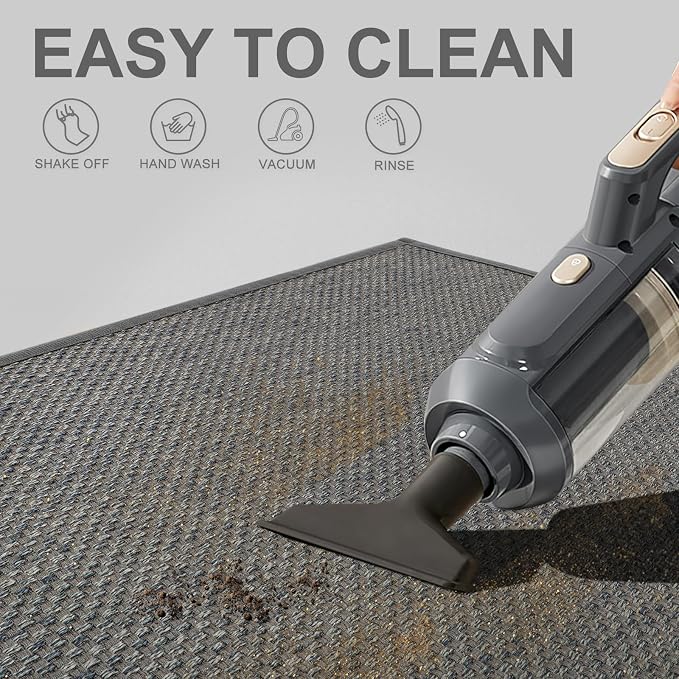 LEKEEPGO Door Mat 36"x59", Non Slip Door Mat Indoor Entrance, Rubber Backing