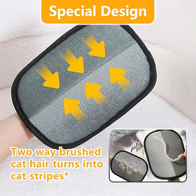 BEEKAW2026 New Pet Hair Removal Glove for Cats and Dogs - Electrostatic Pet Hair Remover Glove | Reusable Brush Pet Hair Remover for Couch, Carpet, Car Seat & Laundry