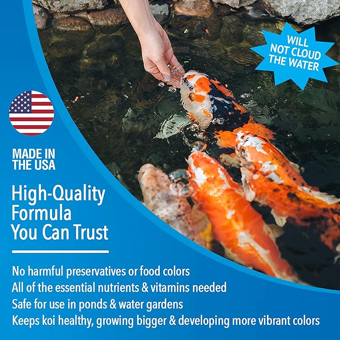 Microbe-Lift MLLSPMD Sinking Fish Food Pellets for Ponds, Water Gardens, and Fountains, for Live Goldfish and Koi, 3 Pounds