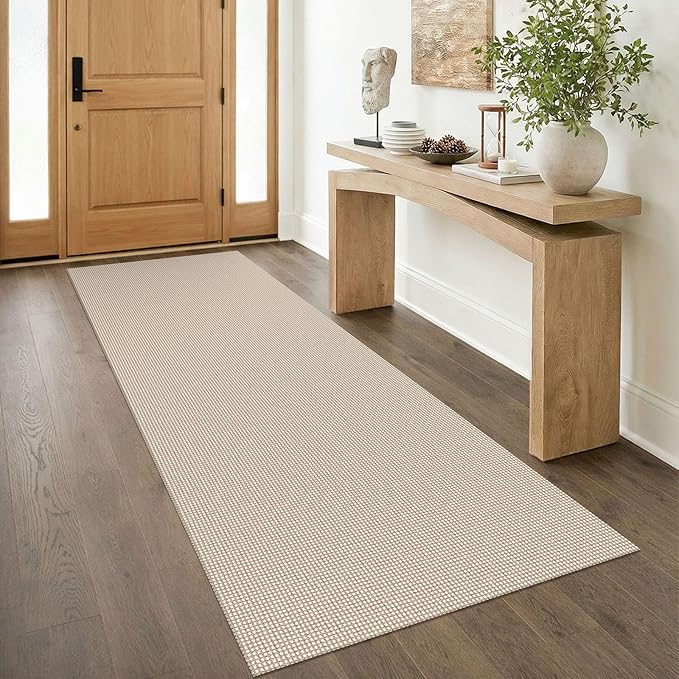 IOHOUZE Washable Runner Rug 3x8 Non Slip Rubber Backed Wide Hallway Runner