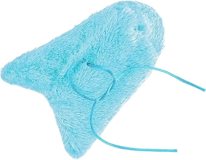 2Pcs Comfort Corner Fleece Bird Blanket Parrot Cage Snuggle Hut Warm Bird Nest House Bed Hanging Hammock Toy for Parakeet Cockatiel Pigeon Small Animals Shelter Plush Bedding(Blue/M)