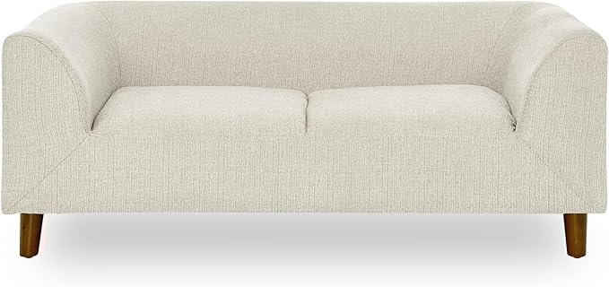 Pet Sofa with Backrest and Armrests,Modern Rectangular Pet Sofa Suitable for Small and Medium Dogs,Soft Cushion Comfortable Dog Sofa for Living Room,Beige