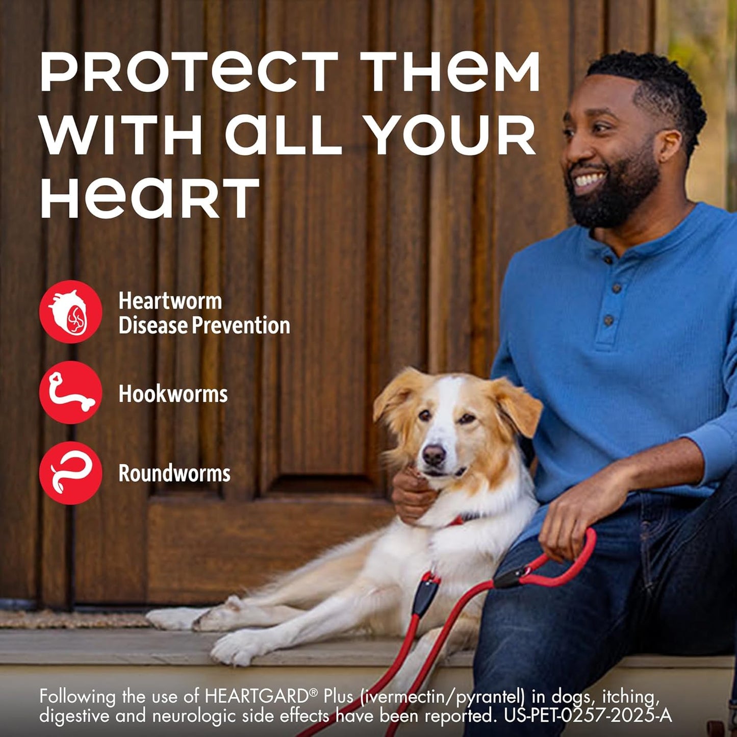HEARTGARD® Plus (ivermectin/pyrantel) Real-Beef Chewables for Dogs up to 25 lbs (Blue Box) 12 Month Supply of Chews (Heartworm Disease Preventive)