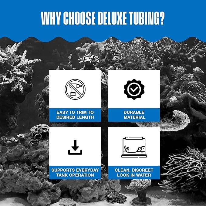 Penn-Plax Standard Airline Tubing for Aquariums – Clear and Flexible – Resists Kinking – Safe for Freshwater and Saltwater Fish Tanks – 25 Feet