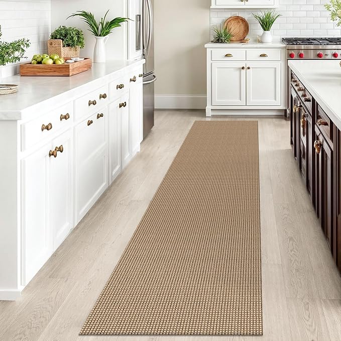 IOHOUZE Washable Runner Rug 2x10 Non Slip Rubber Backed Long Hallway Runner