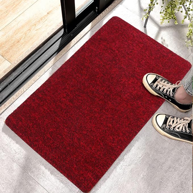 Indoor Ultra Thin Doormat, Low Profile Inside Doormats, Non Slip Rubber Backing