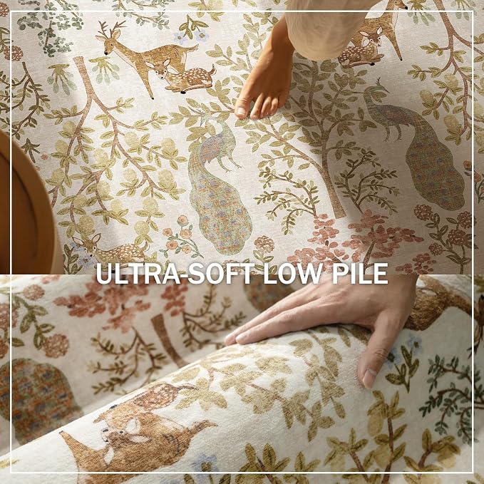 Runner Rug Washable Kitchen Runner: 2'x 6' Hallway Runner Rugs Stain Resistant
