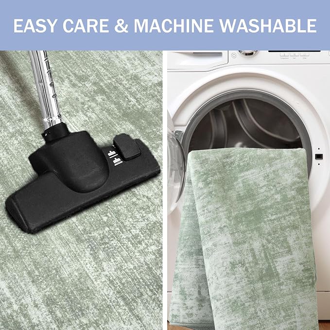 IOHOUZE Abstract Runner Rug 2x4 Ft Entryway Rugs Washable Door Mat Indoor