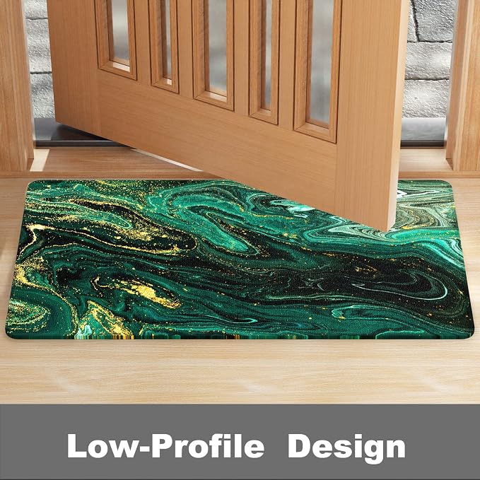 Rnivvi Front Door Mat, Heavy Duty Low Profile Anti-Slip Entryway Rug