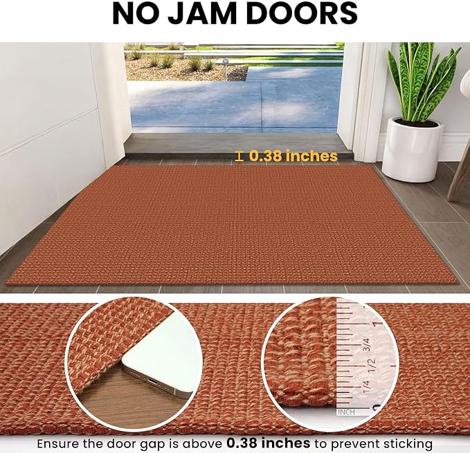 IOHOUZE Small Area Rug 2x3 Washable Woven Rugs