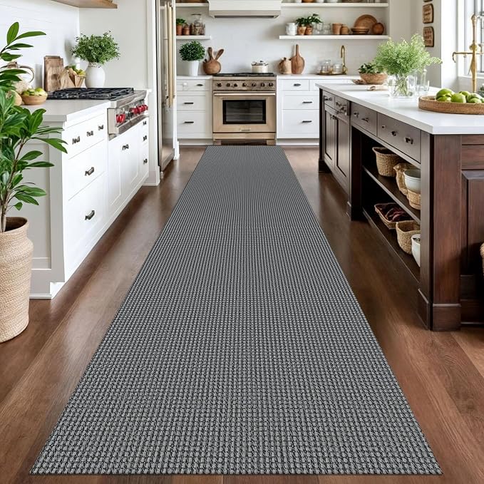 IOHOUZE Washable Exrea Long Hallway Runner Rug 3x16 Non Slip Rubber Backed