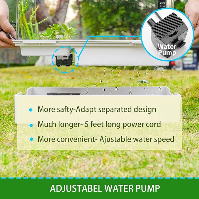 Scratch-Resistant Acrylic Turtle Tank (15.7×11.8×10 Inch) with Water Filter - Durable Reptile Habitat for Aquatic/Terrestrial Pets, Baby Turtles & Fish | Anti-Scratch Clear Terrarium Aquarium Combo