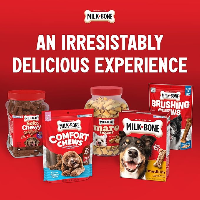 Milk-Bone Soft & Chewy Chicken Recipe Dog Treats, 25 Ounces (1 Count) (Pack of 2)
